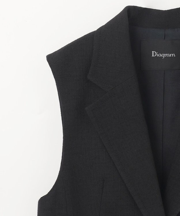 GRACE CONTINENTAL ブッチャーテーラーベスト ブラック