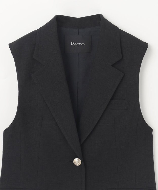 GRACE CONTINENTAL ブッチャーテーラーベスト ブラック