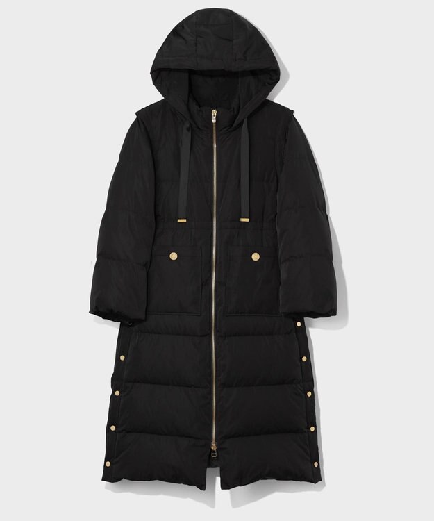 GRACE CONTINENTAL 2WAYロングダウンコート ブラック