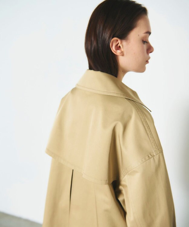 GRACE CONTINENTAL ドルマントレンチジャケット キャメル