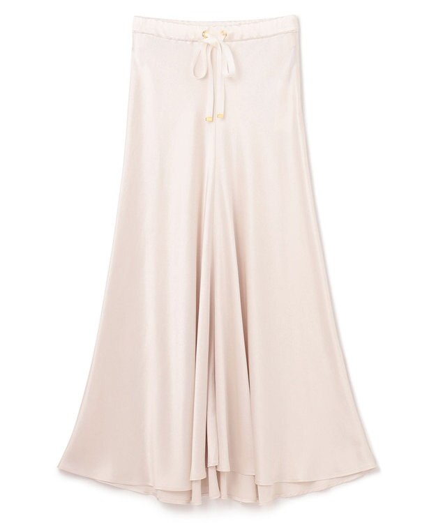 GRACE CONTINENTAL サテンバイアスロングスカート キナリ