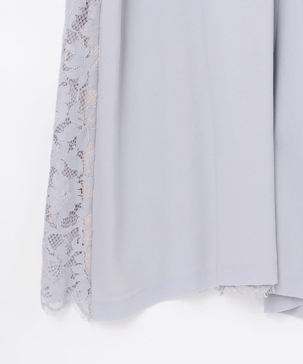 GRACE CONTINENTAL バックレースドレス サックス