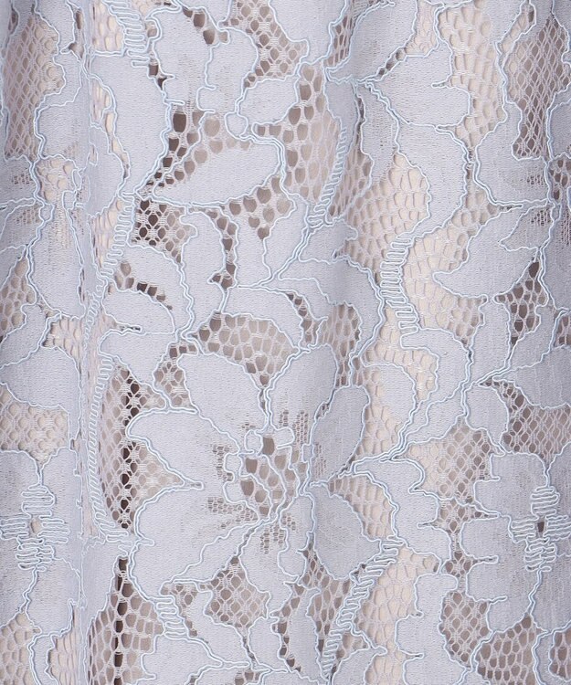 GRACE CONTINENTAL バックレースドレス サックス