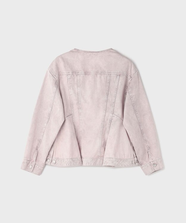 GRACE CONTINENTAL ペプラムデニムジャケット ピンク