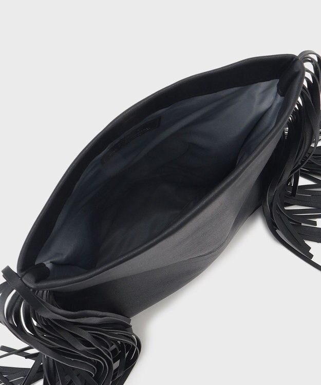 GRACE CONTINENTAL フリンジバッグ ブラック