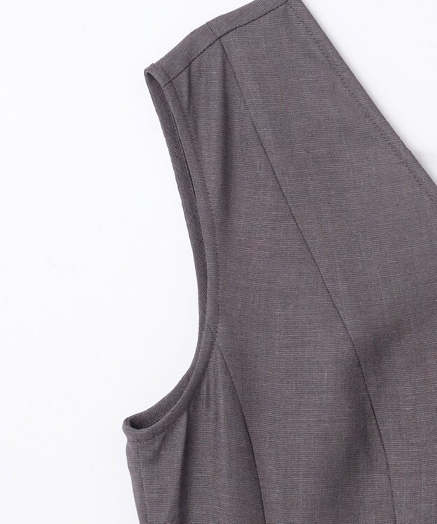 GRACE CONTINENTAL トリアセリネンフレアマキシ チャコール