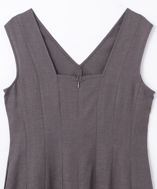 GRACE CONTINENTAL トリアセリネンフレアマキシ チャコール