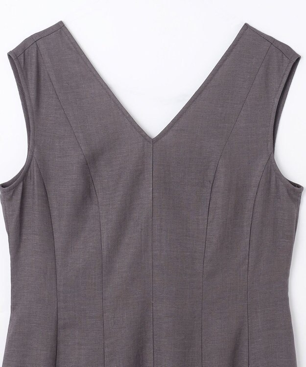 GRACE CONTINENTAL トリアセリネンフレアマキシ チャコール