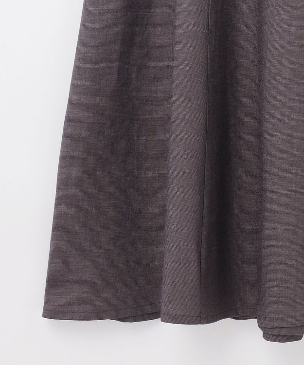 GRACE CONTINENTAL トリアセリネンフレアマキシ チャコール