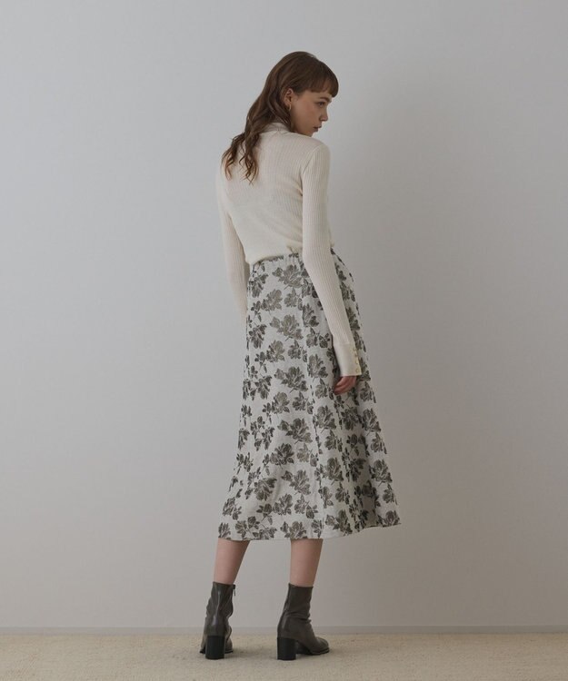 GRACE CONTINENTAL ウールハイゲージニットトップ ホワイト