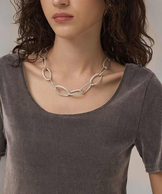 GRACE CONTINENTAL フロッキーチュールカットトップ グレー