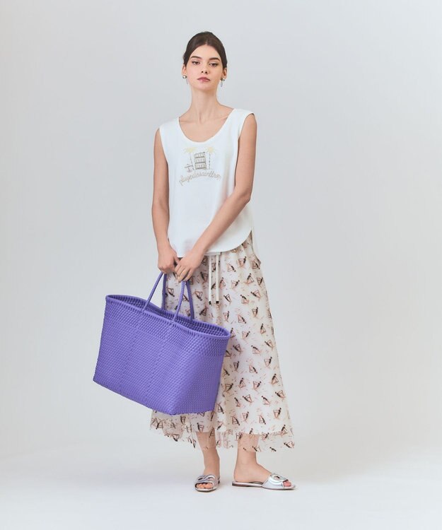 GRACE CONTINENTAL PUP  メルカドバッグL パープル