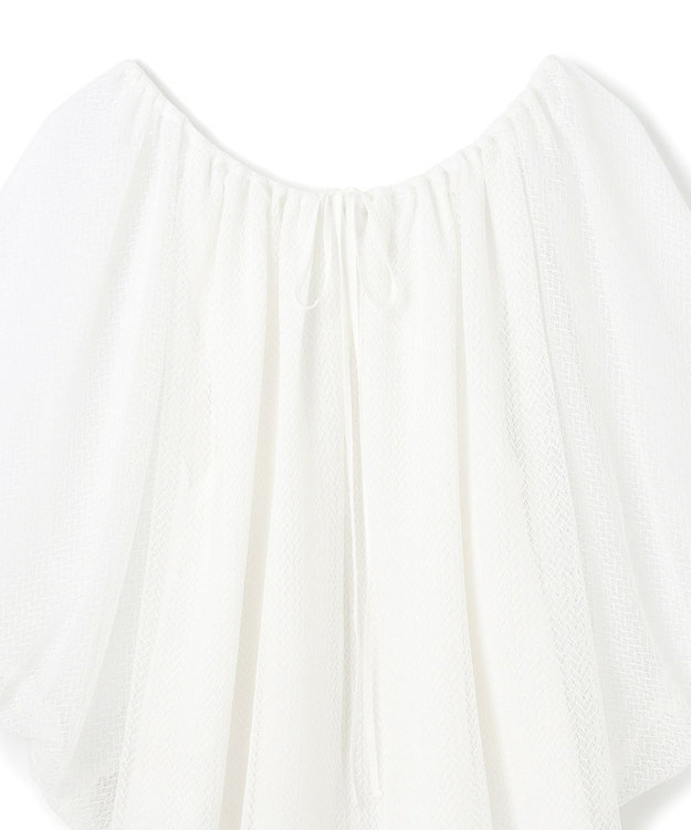 GRACE CONTINENTAL レイヤードチュールトップ ホワイト