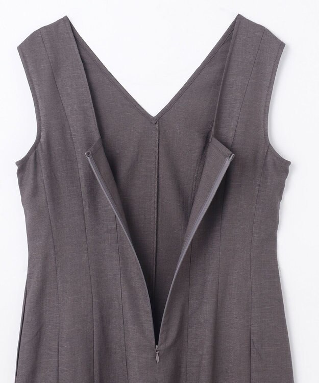 GRACE CONTINENTAL トリアセリネンフレアマキシ チャコール