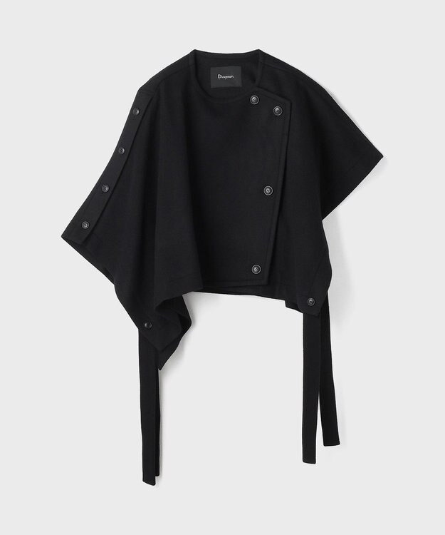 GRACE CONTINENTAL ライトビーバーポンチョ ブラック