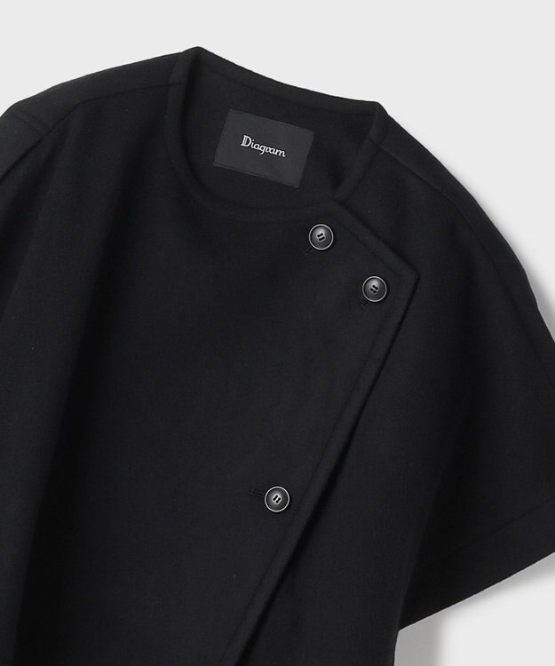 GRACE CONTINENTAL ライトビーバーポンチョ ブラック