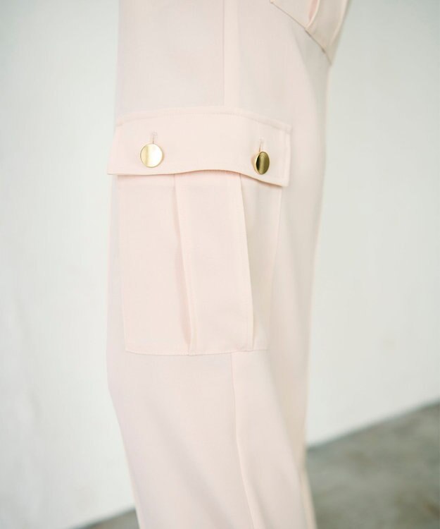 GRACE CONTINENTAL バックサテンカーゴパンツ キナリ