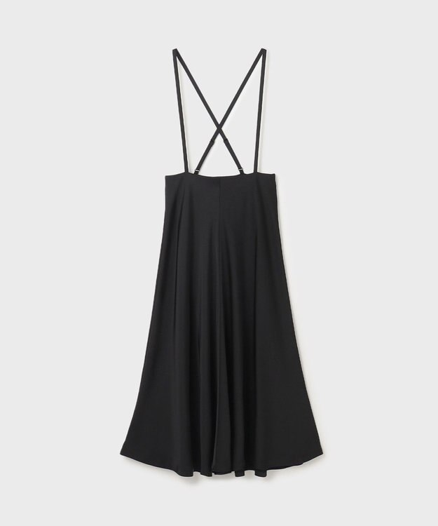 GRACE CONTINENTAL サテンコンビジレワンピース ブラック