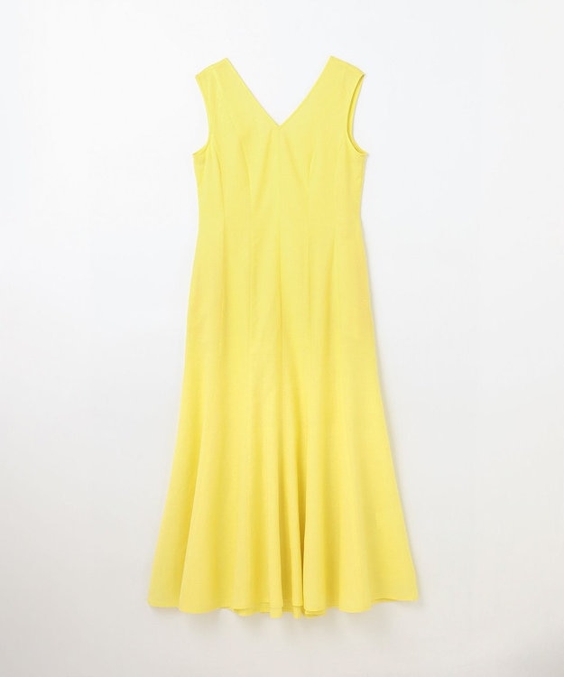 GRACE CONTINENTAL トリアセリネンフレアマキシ イエロー