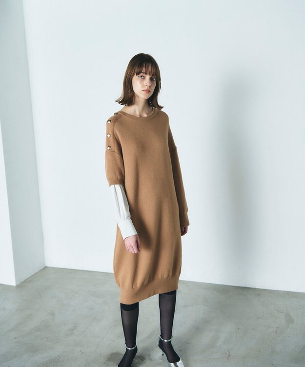 シャツレイヤードニットワンピース / GRACE CONTINENTAL | GRACE