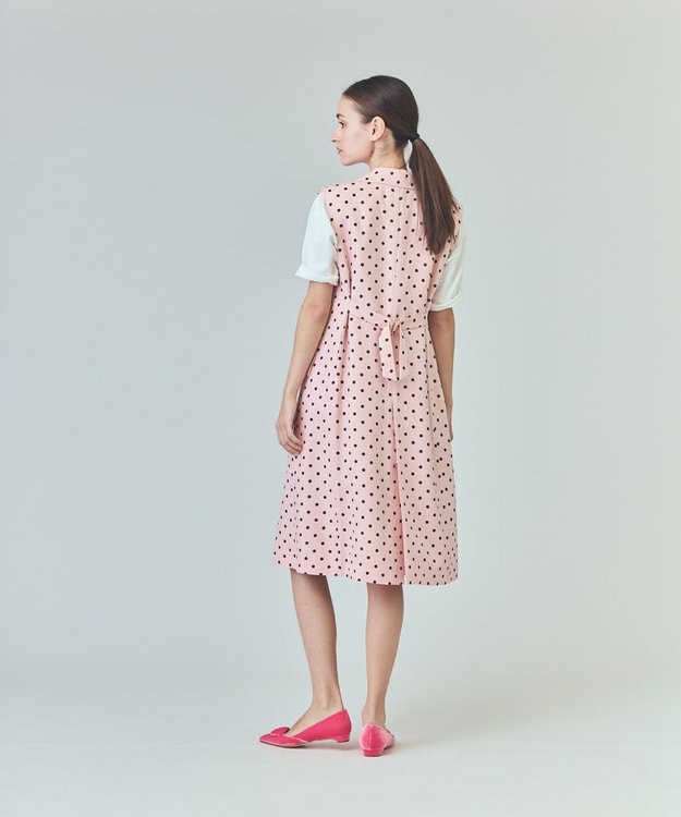 GRACE CONTINENTAL ドットジレドレス ピンク