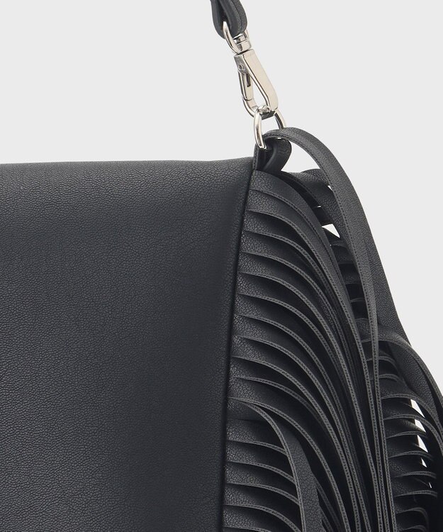 GRACE CONTINENTAL フリンジバッグ ブラック