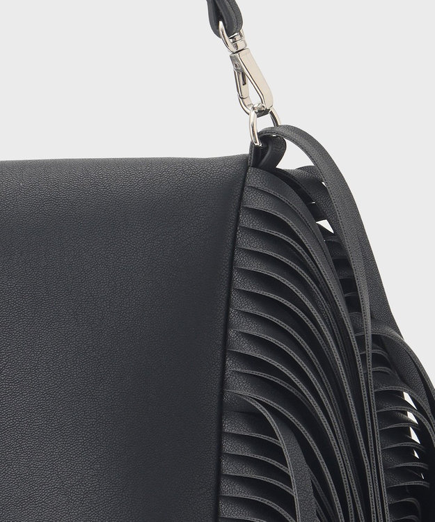 GRACE CONTINENTAL フリンジバッグ ブラック