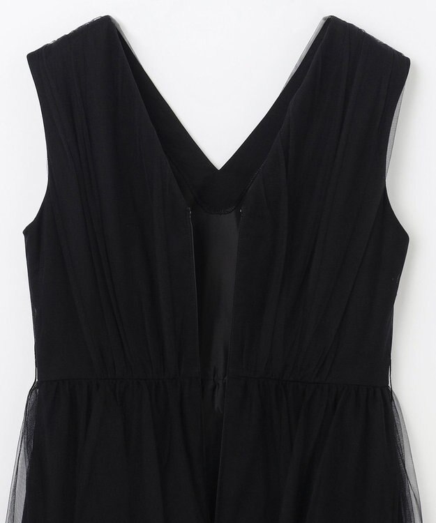 GRACE CONTINENTAL チュールドレープドレス ブラック