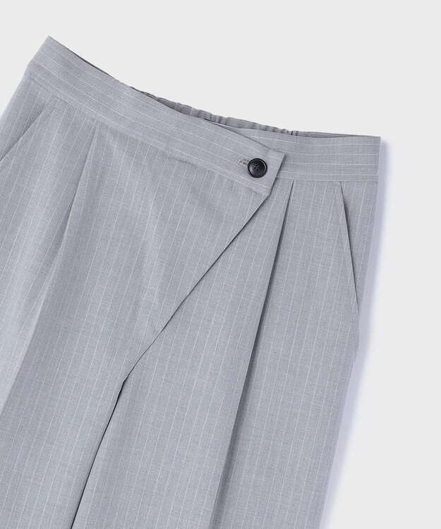 GRACE CONTINENTAL ラップワイドパンツ ストライプ
