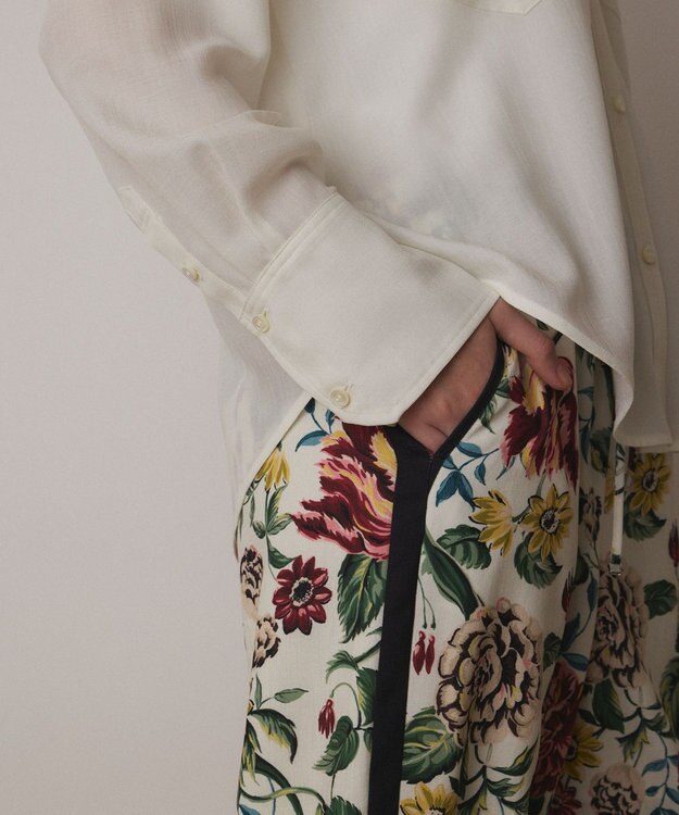 GRACE CONTINENTAL アンティークフラワープリントパンツ キナリ