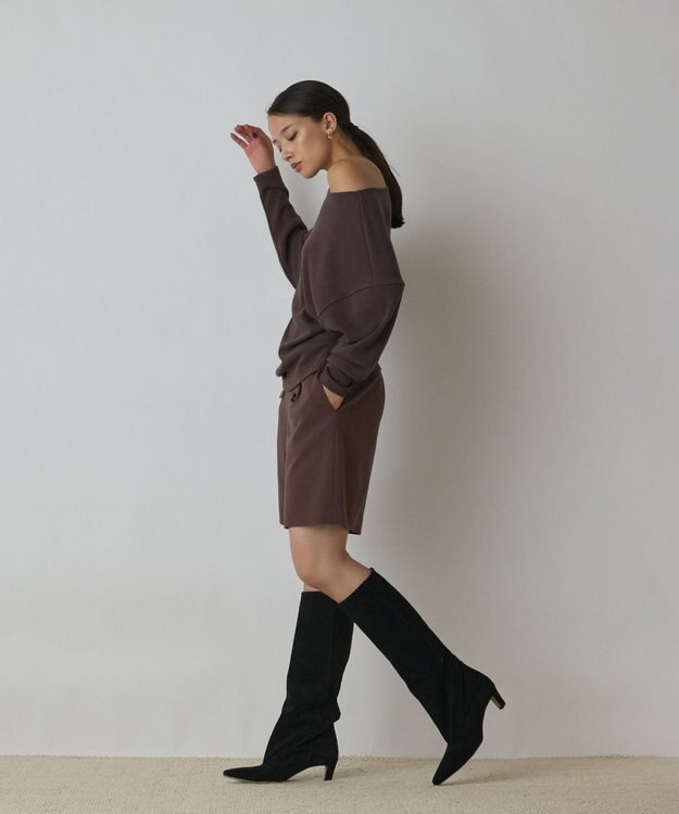 GRACE CONTINENTAL アシメテレコカットトップ ブラウン