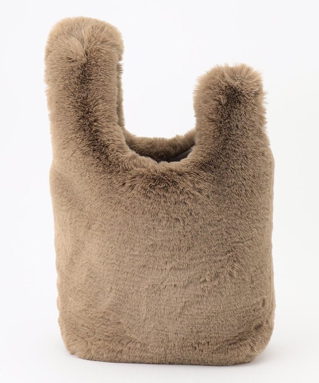 GRACE CONTINENTAL マルシェエコファーバッグ ベージュ