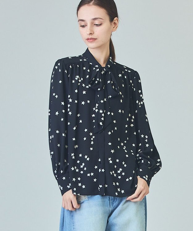 GRACE CONTINENTAL 【ドラマ着用】エトワールボウブラウス ブラック