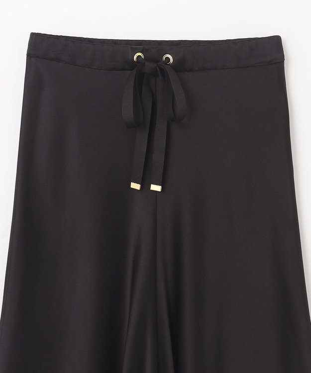 GRACE CONTINENTAL サテンバイアスロングスカート ブラック