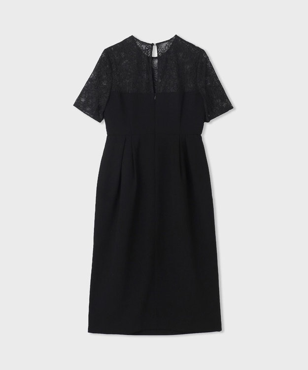 GRACE CONTINENTAL タックドレープコクンドレス ブラック