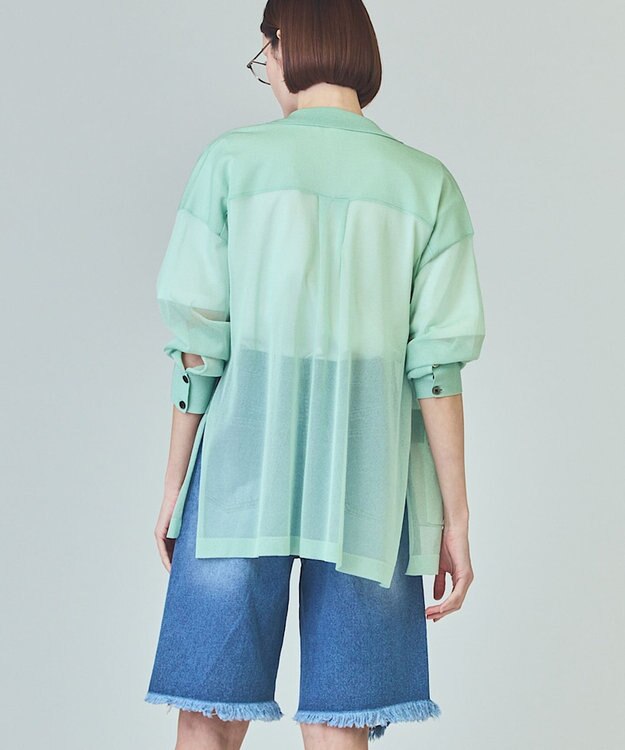 GRACE CONTINENTAL カバーオールシアージャケット ミント