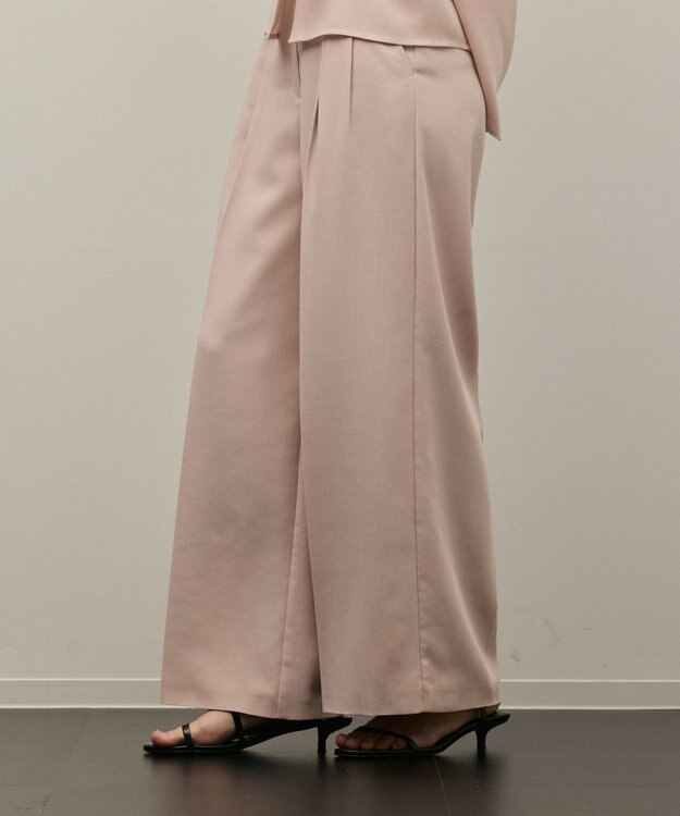 GRACE CONTINENTAL シアーワイドパンツ ピンク
