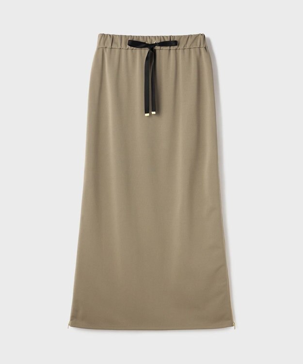 GRACE CONTINENTAL サイドジップスカート カーキ