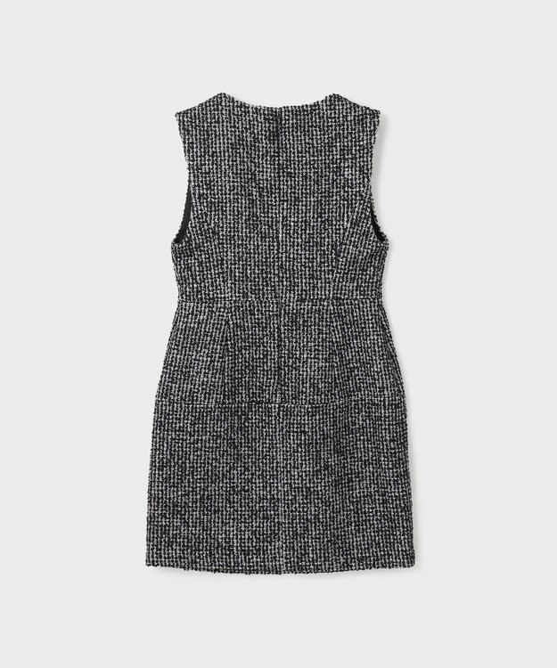 GRACE CONTINENTAL ラメループツイードジャンパースカート ブラック