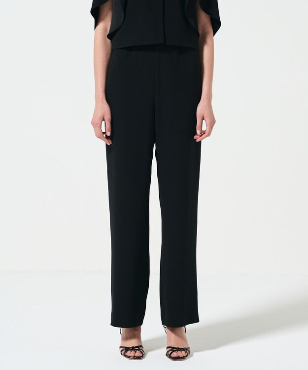 GRACE CONTINENTAL サイドラインイージーパンツ ブラック