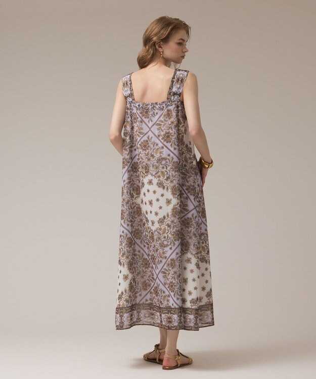 GRACE CONTINENTAL マルチWAYシフォンワンピース ブラウン