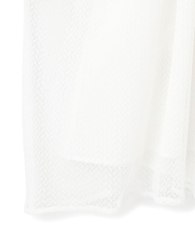 GRACE CONTINENTAL レイヤードチュールトップ ホワイト