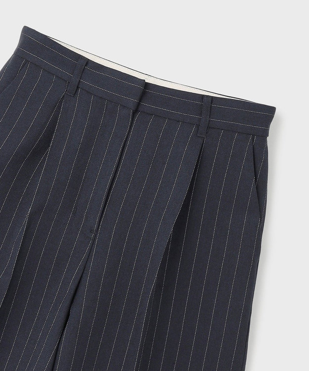 GRACE CONTINENTAL ストライプショートパンツ ネイビー