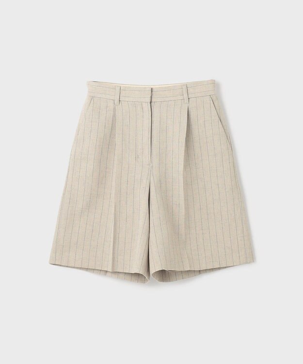 GRACE CONTINENTAL ストライプショートパンツ ベージュ