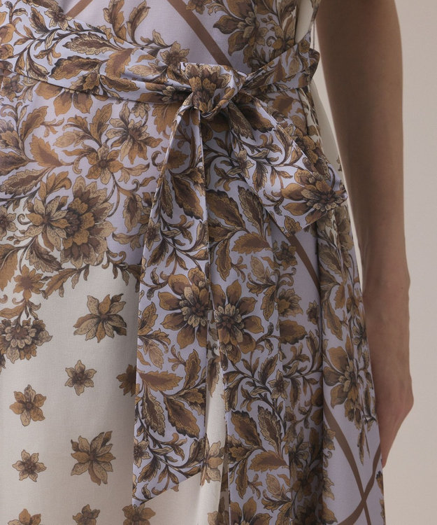 GRACE CONTINENTAL マルチWAYシフォンワンピース ブラウン