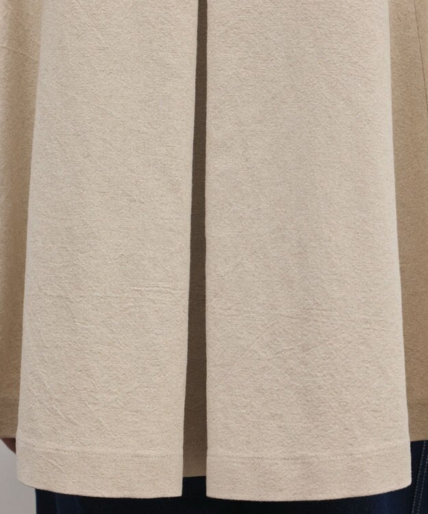 GRACE CONTINENTAL リネンオックスケープジャケット ベージュ