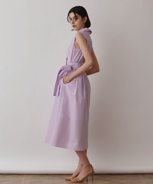 GRACE CONTINENTAL トリアセコットンワンピース ラベンダー