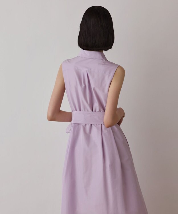 GRACE CONTINENTAL トリアセコットンワンピース ラベンダー