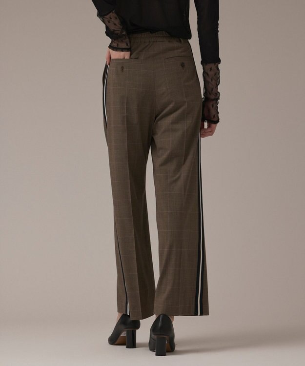 GRACE CONTINENTAL サイドラインパンツ ブラウン