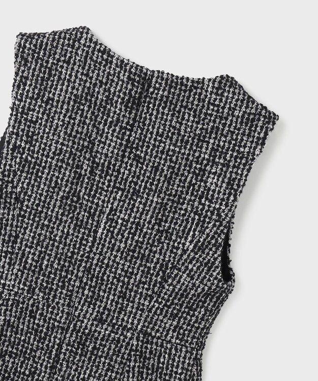 GRACE CONTINENTAL ラメループツイードジャンパースカート ブラック